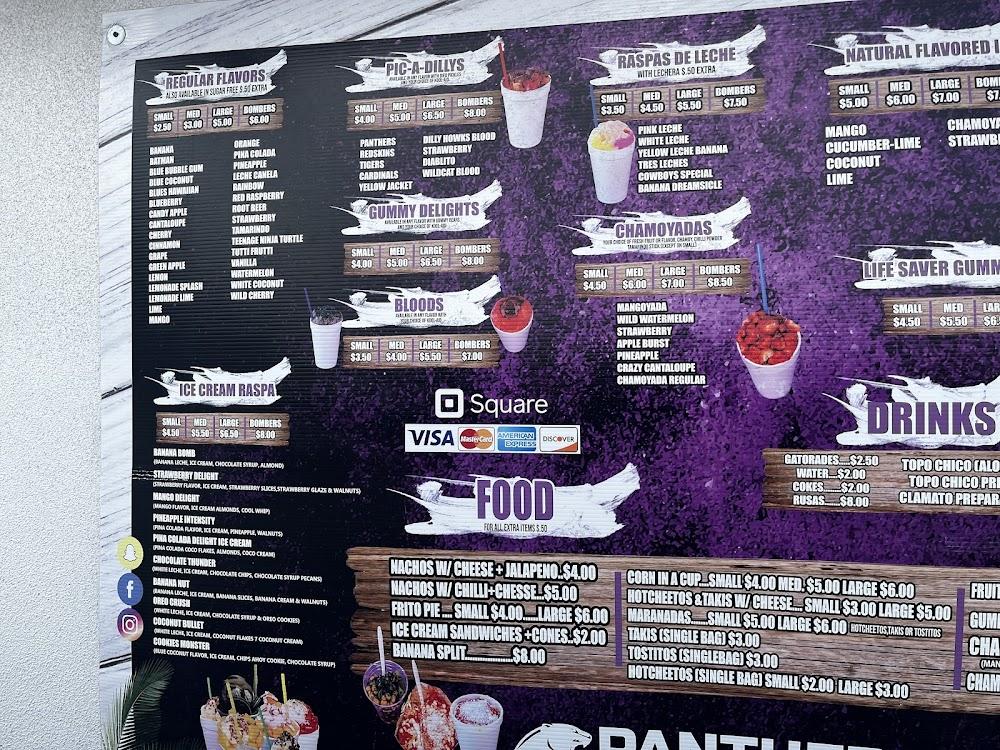 Panthers' Den Menu image 3